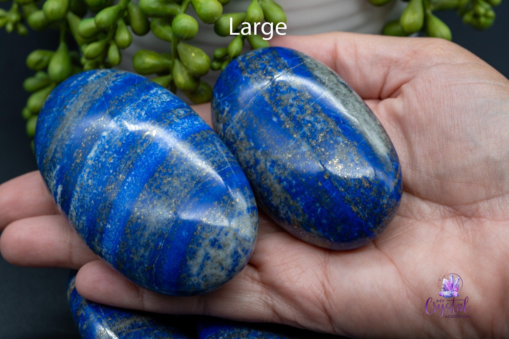 Lapis Lazuli Palm Stones - My Crystal Addiction