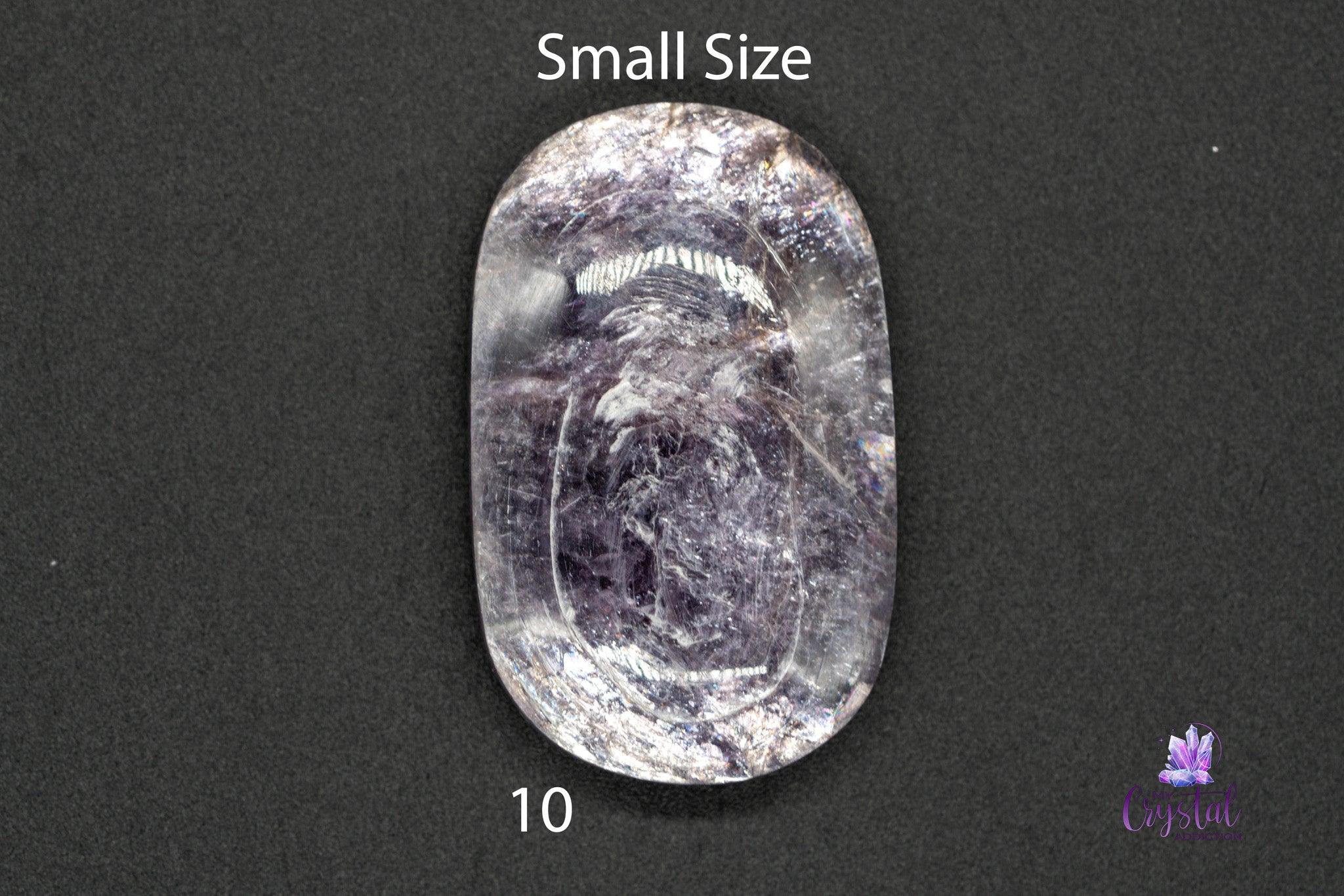 Gem Lepidolite Palm Stone - My Crystal Addiction