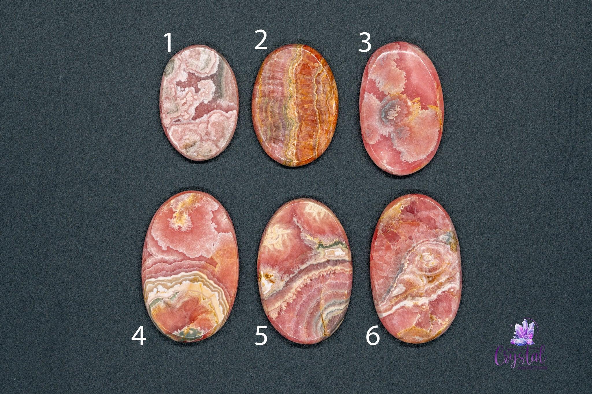 Rhodochrosite Palm Stone - My Crystal Addiction