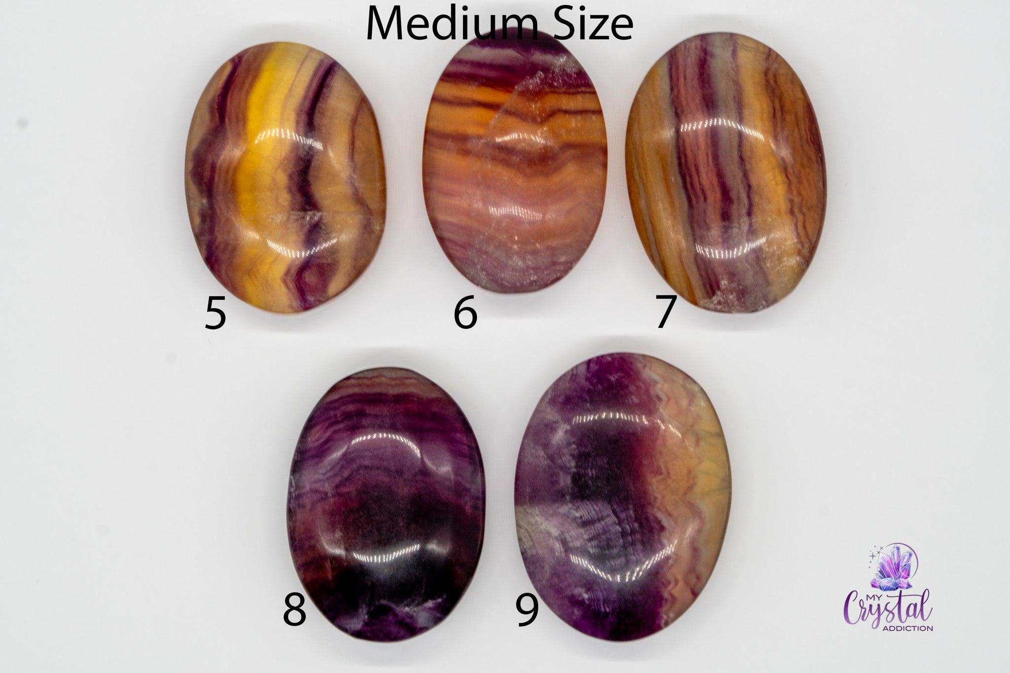 Candy Fluorite Palm Stone - My Crystal Addiction