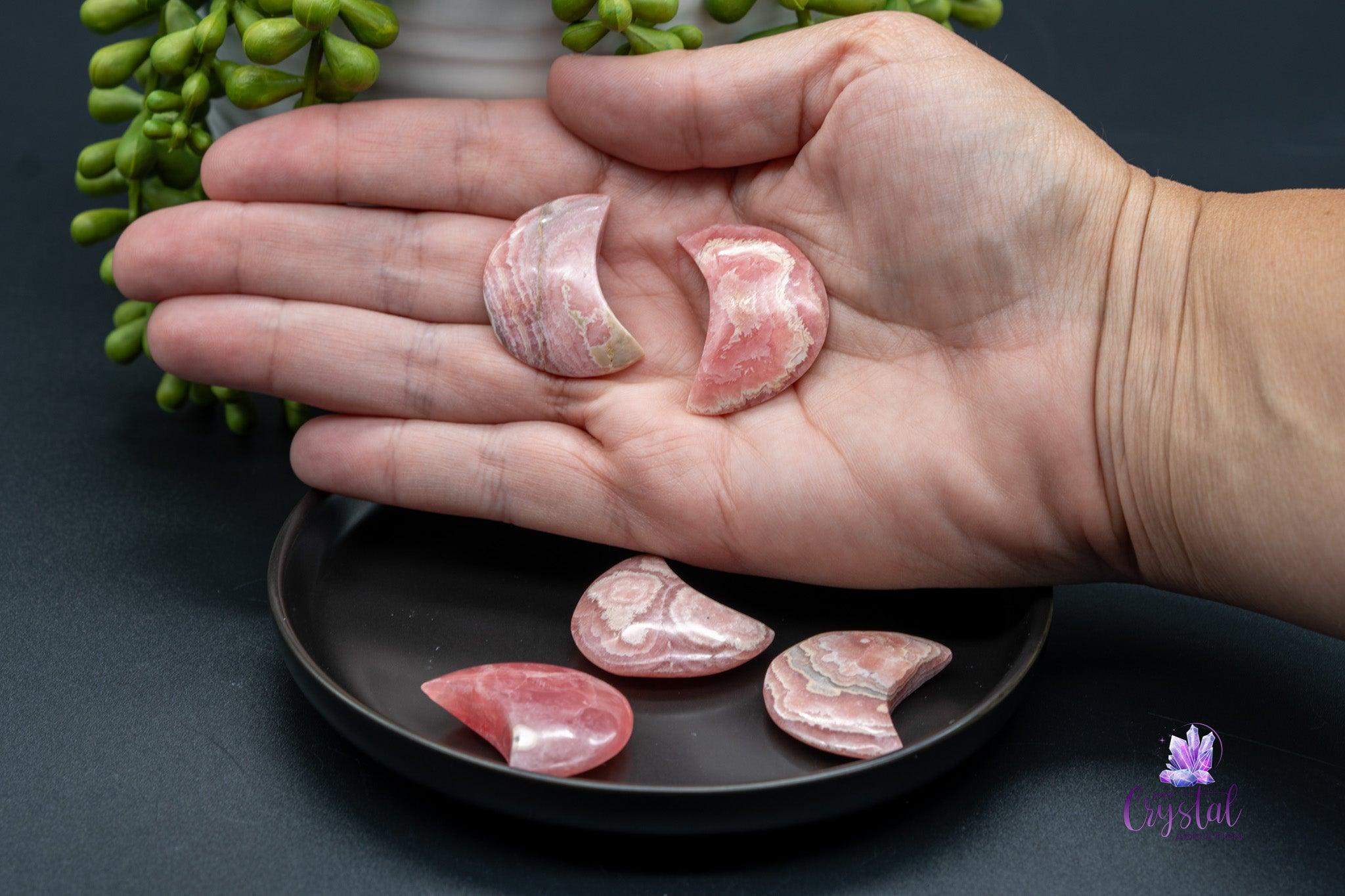 Rhodochrosite Moon Carving - My Crystal Addiction