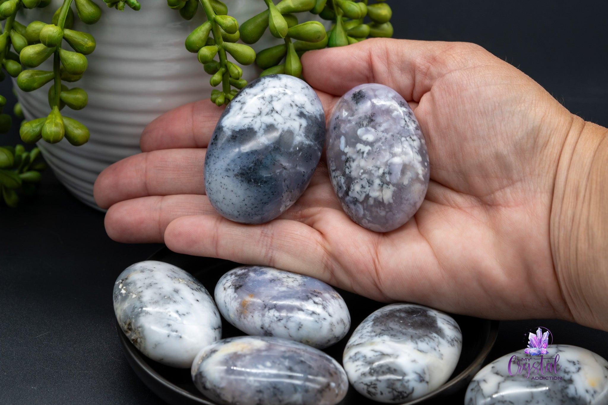 Dendritic Opal Palm Stone - My Crystal Addiction