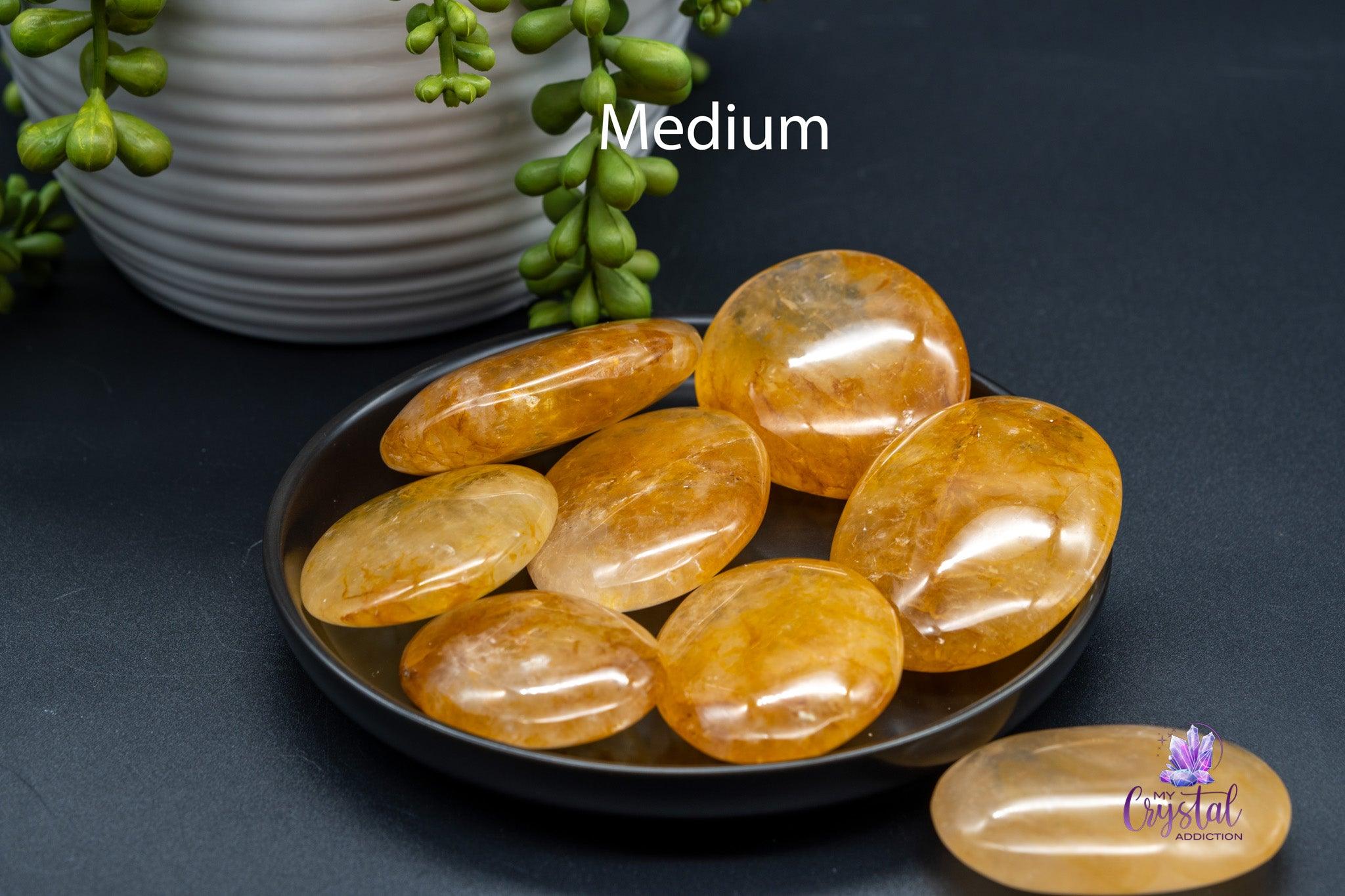 Golden Healer Quartz Palm Stone - My Crystal Addiction