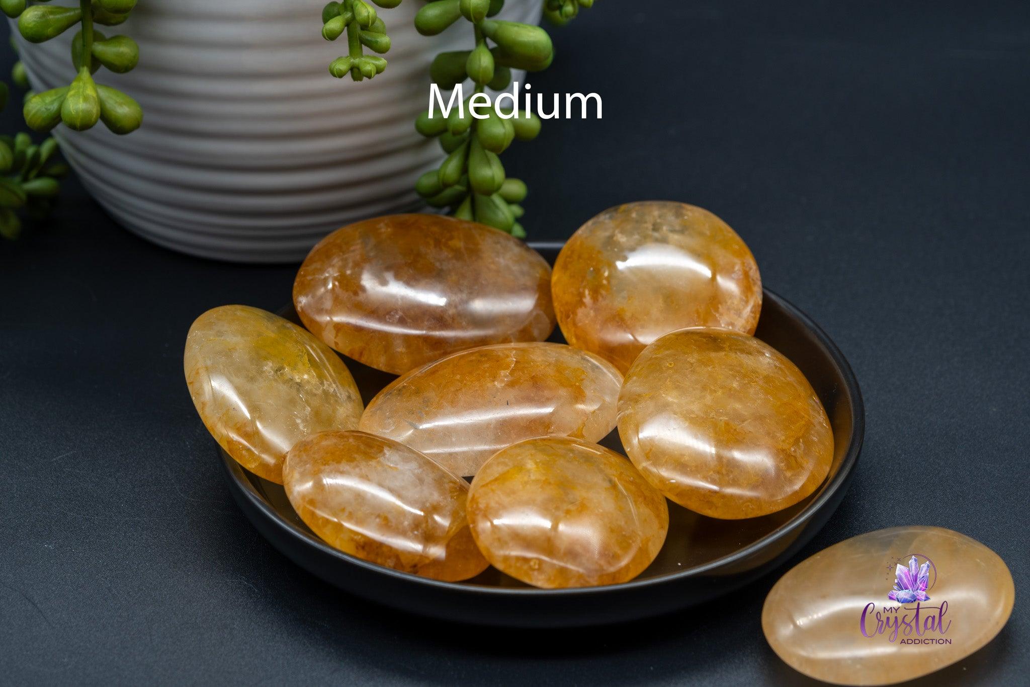 Golden Healer Quartz Palm Stone - My Crystal Addiction