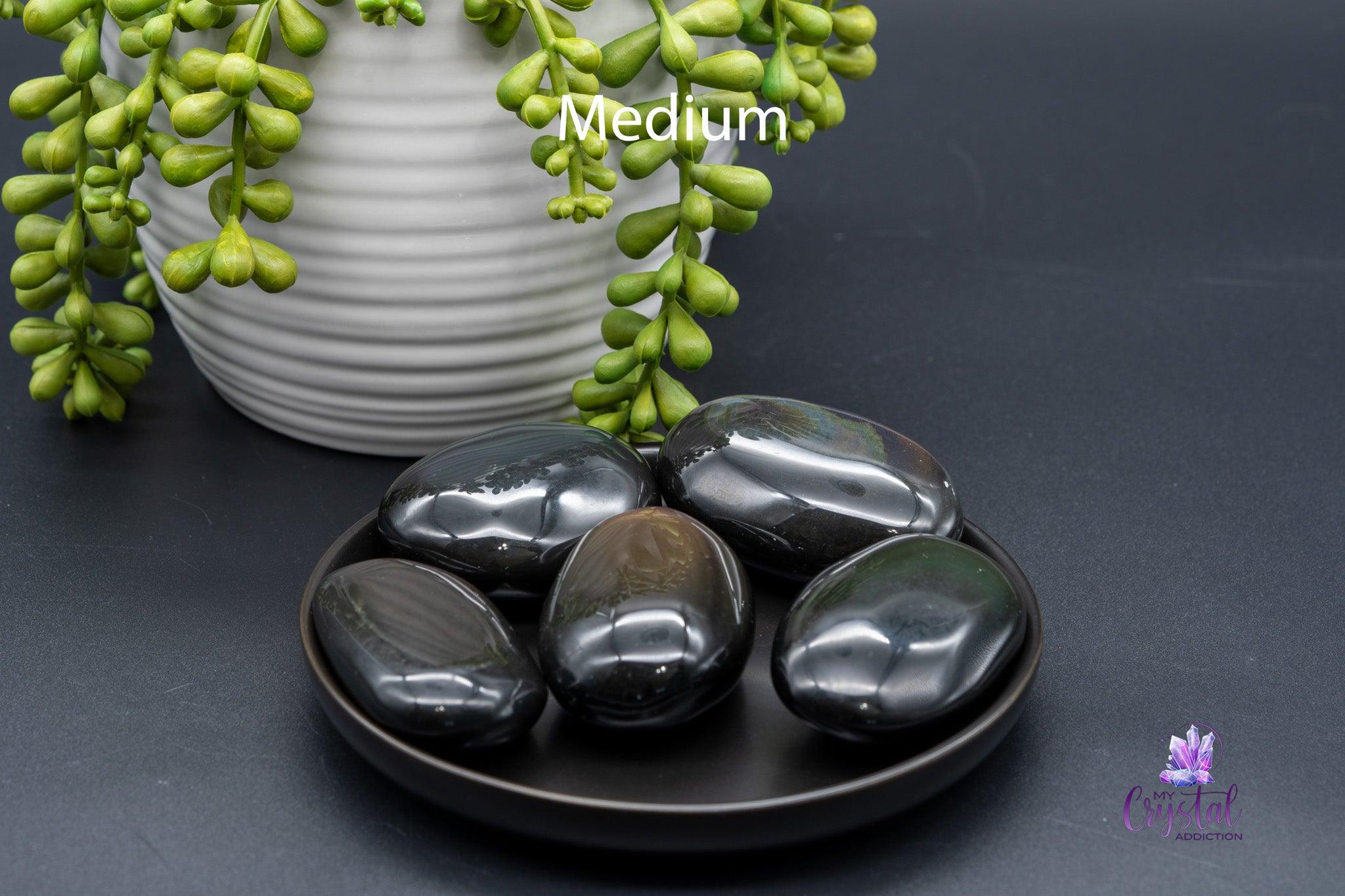 Rainbow Obsidian Palm Stone - My Crystal Addiction