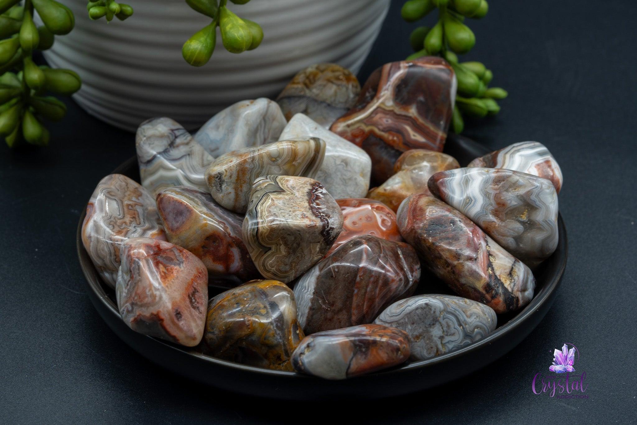 Crazy Lace Agate Tumbles - My Crystal Addiction