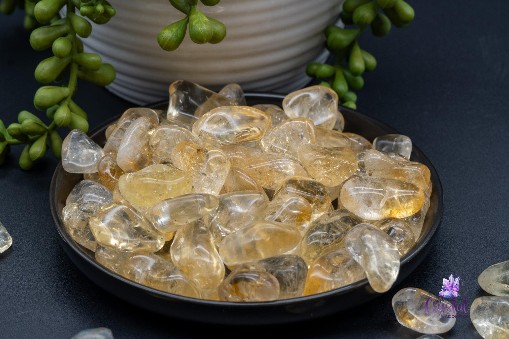 Citrine Tumbles - Natural from Africa - My Crystal Addiction