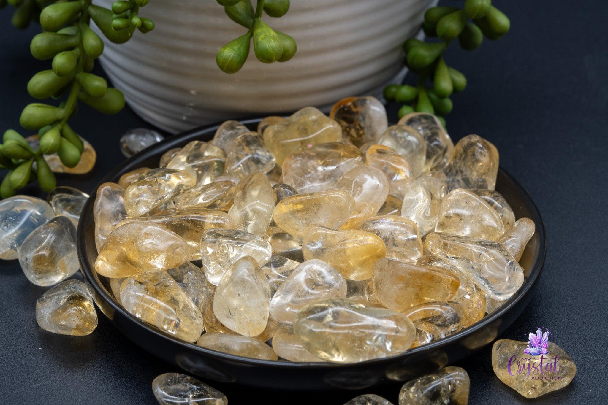 Citrine Tumbles - Natural from Africa - My Crystal Addiction