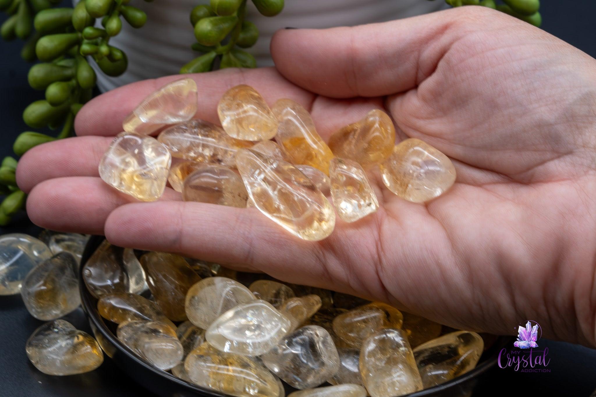 Citrine Tumbles - Natural from Africa - My Crystal Addiction