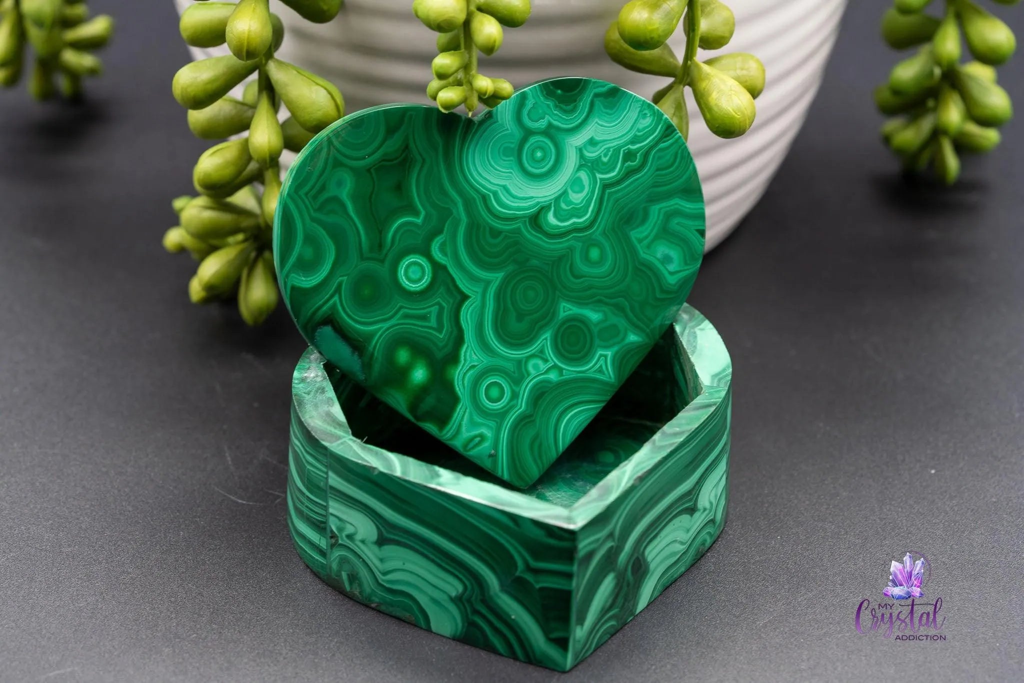 Malachite Box - Heart - My Crystal Addiction