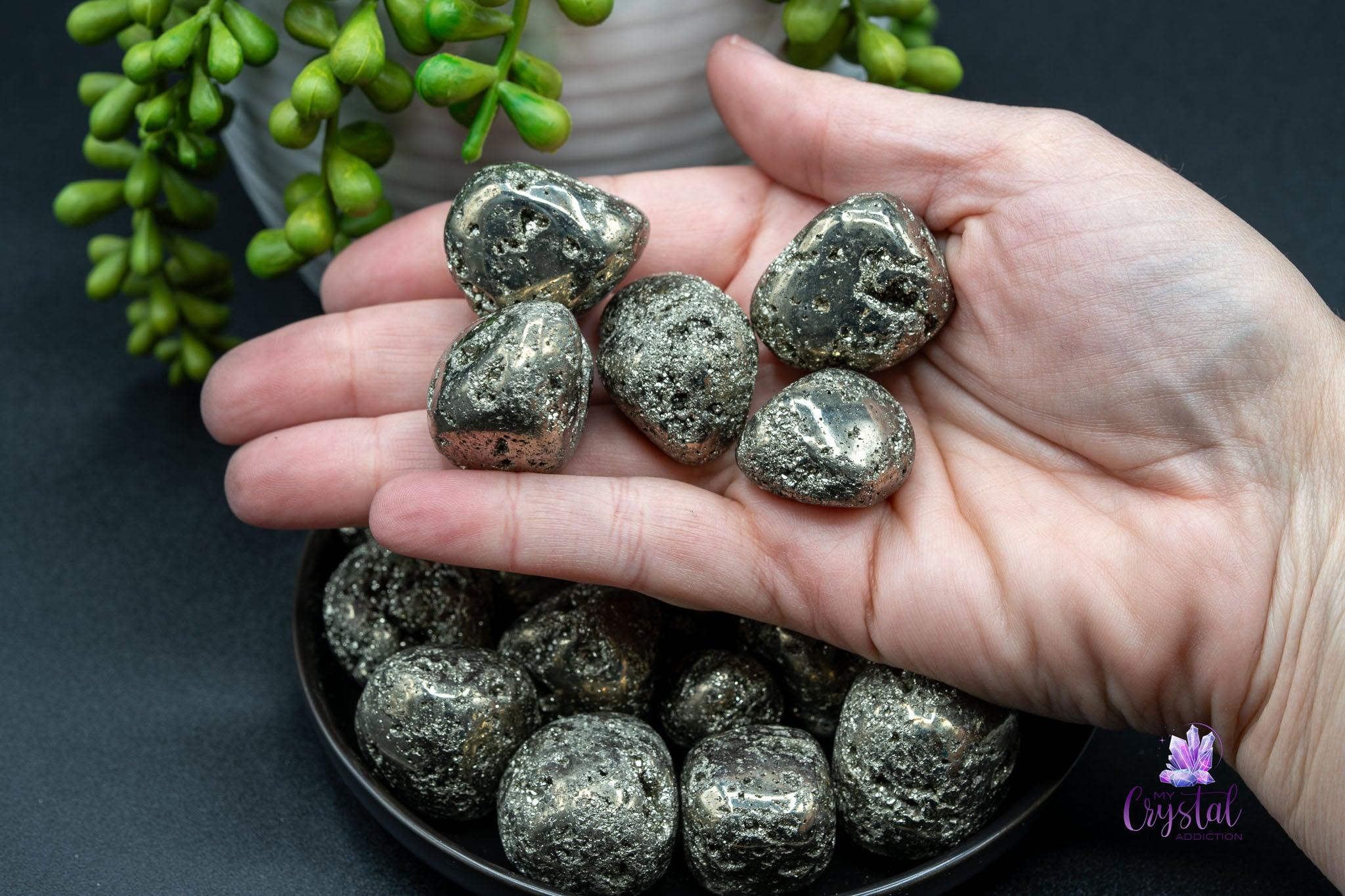 Pyrite Tumbles - Druzy - My Crystal Addiction