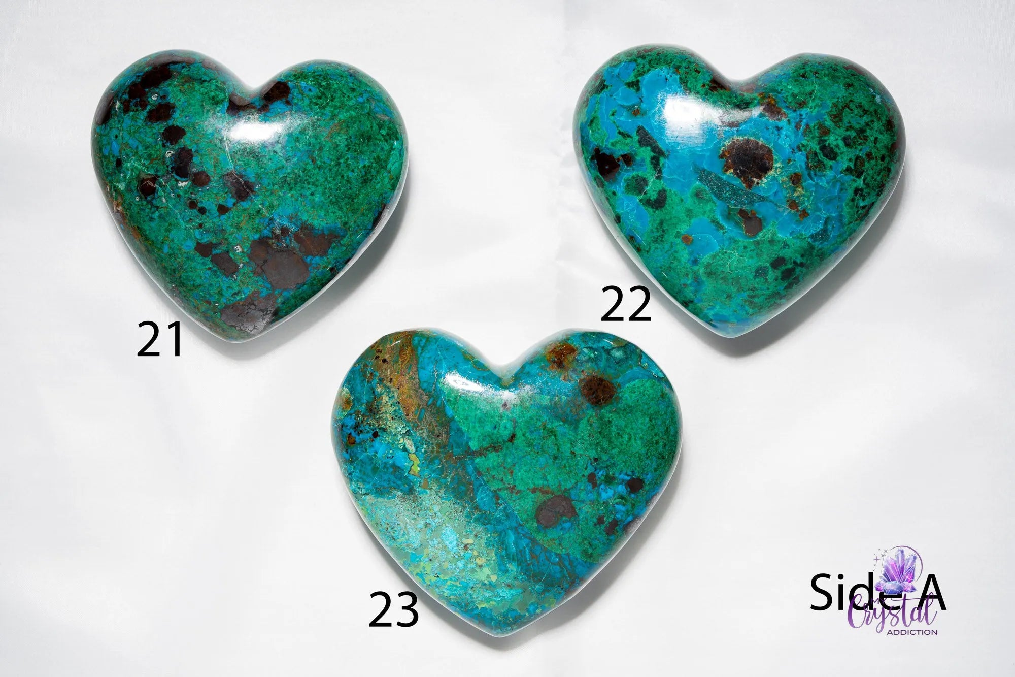 Chrysocolla Heart Carving - My Crystal Addiction