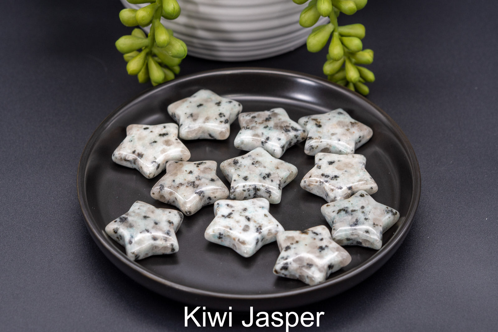 Kiwi Japser Carving Star - My Crystal Addiction