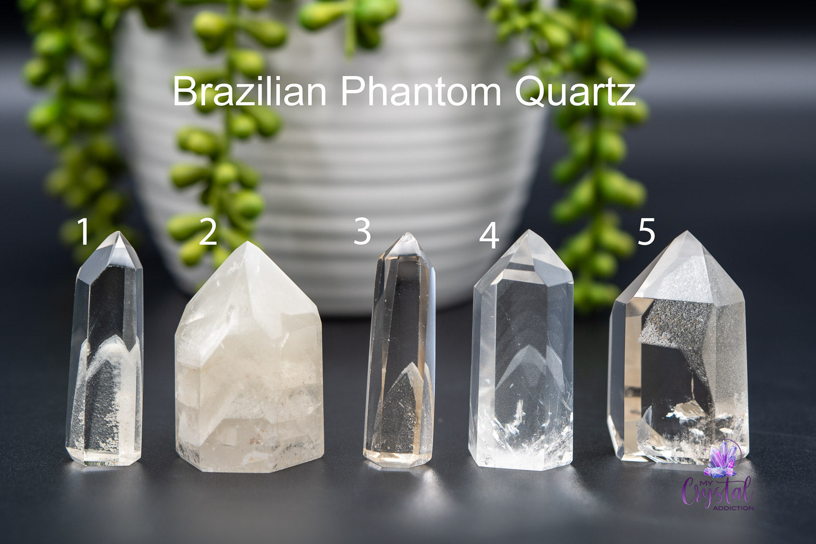 Phantom Quartz Tower - 2.0"-2.1"/52mm-54mm - Brazilian - My Crystal Addiction