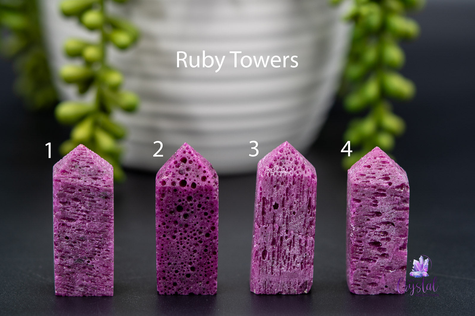 Ruby Tower 1.8"-1.9"/46mm-49mm - My Crystal Addiction