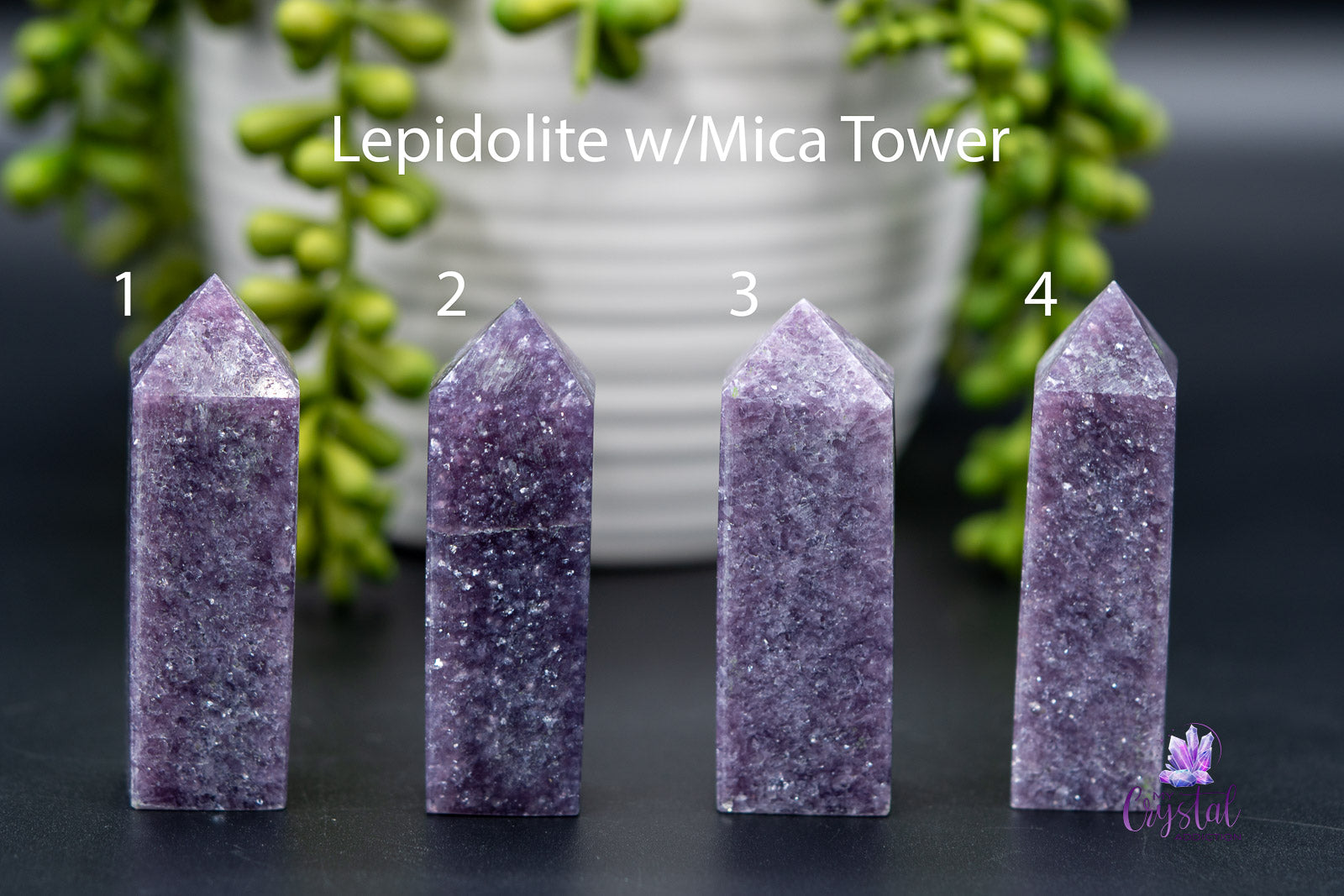 Lepidolite w/Mica Towers 2.2"-3.3"/56mm-85mm - My Crystal Addiction