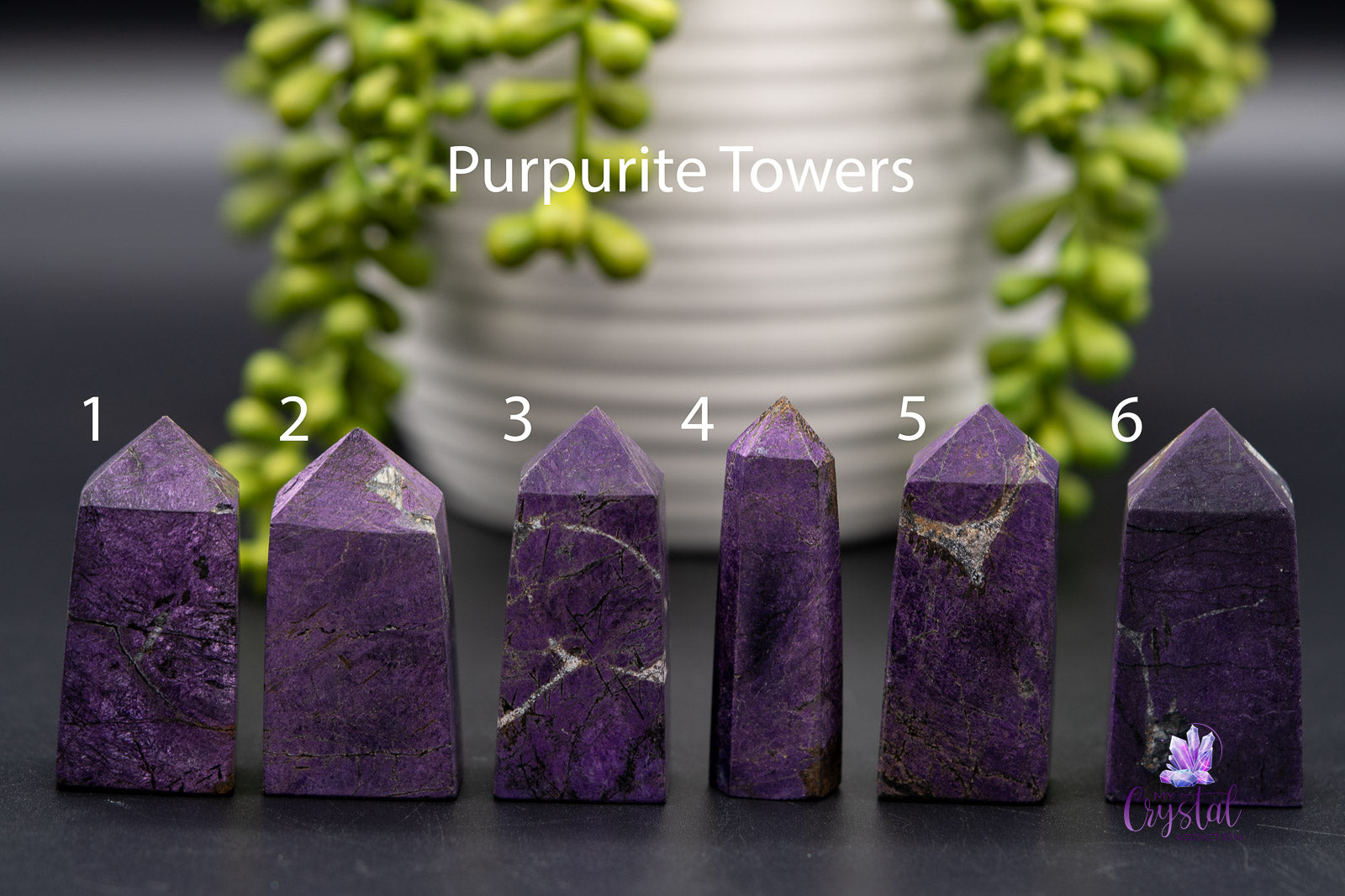 Purpurite Towers 1.9"-3.8"/49mm-96mm - My Crystal Addiction