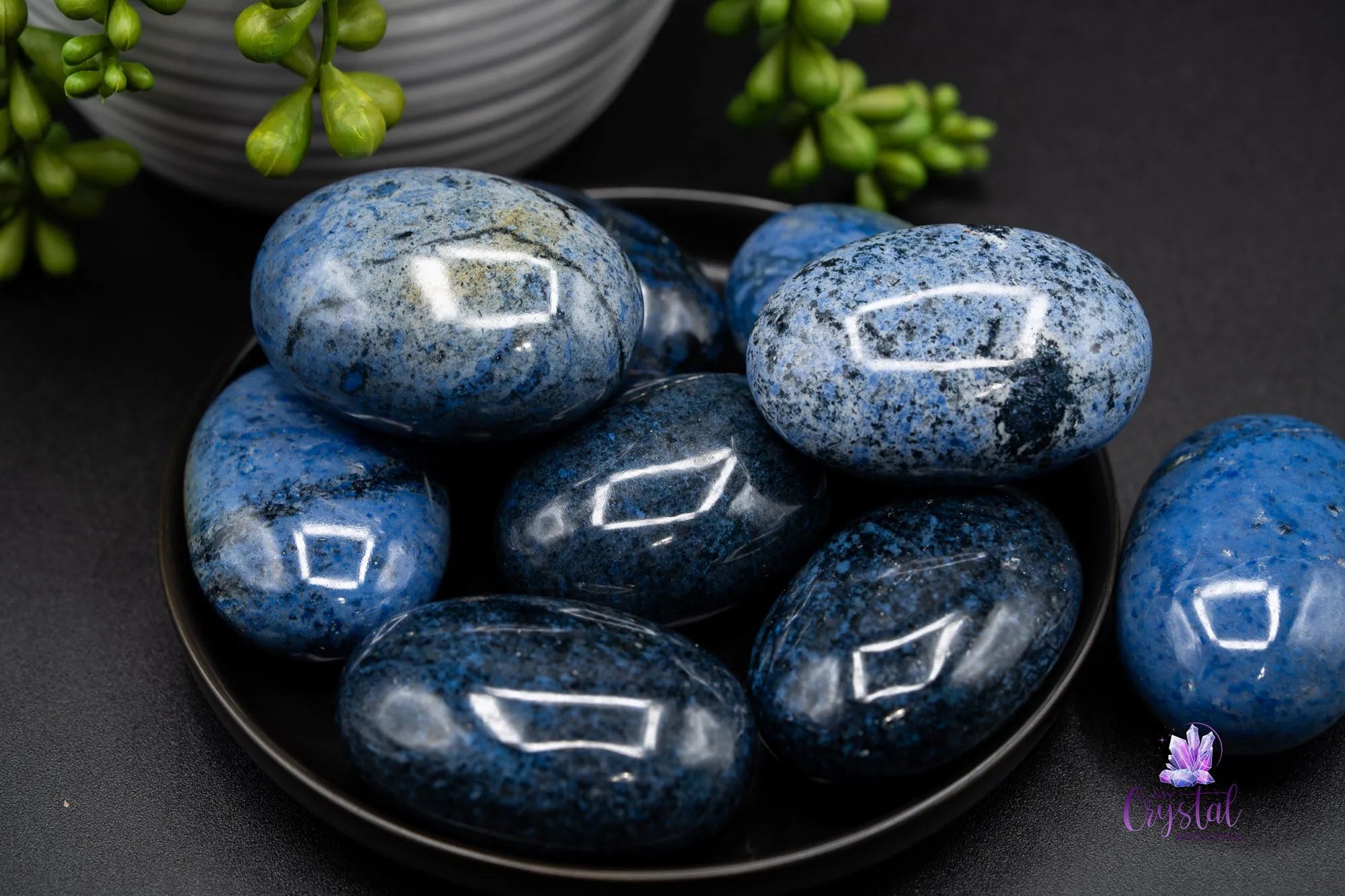 Dumortierite Palm Stone - My Crystal Addiction