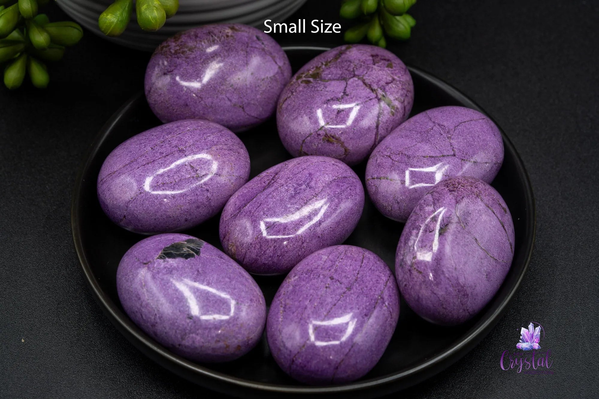 Stichtite | Atlantasite Palmstone - More Purple - My Crystal Addiction