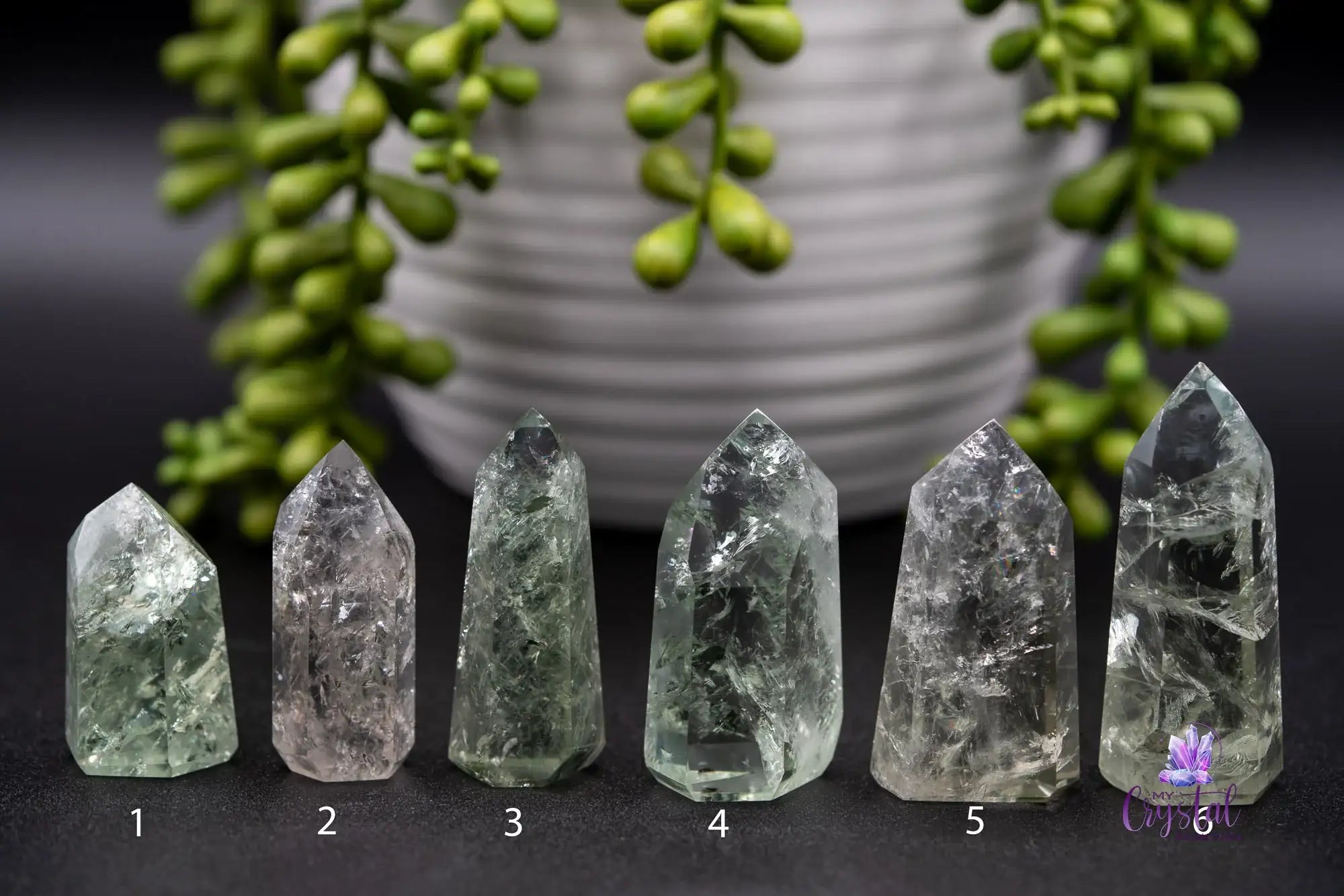Prasiolite Tower - 36mm-77mm - My Crystal Addiction