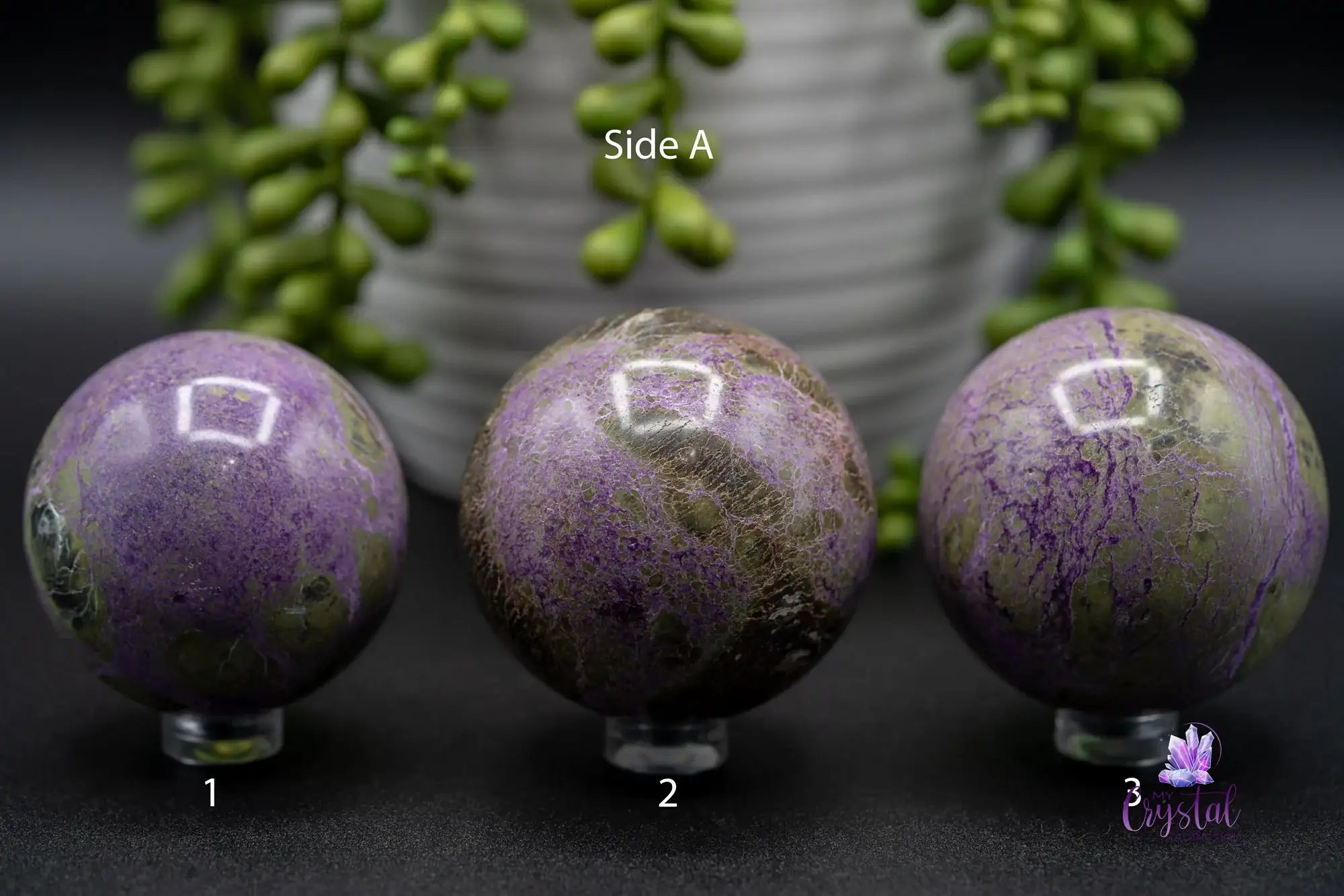 Stichtite | Atlantasite Sphere - My Crystal Addiction