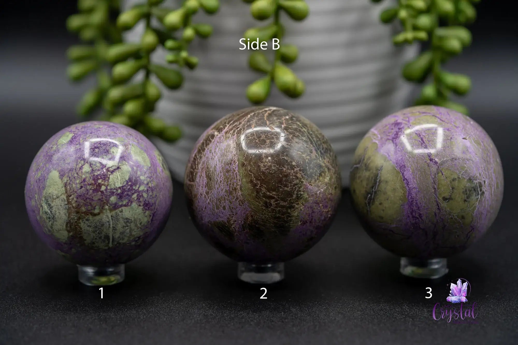Stichtite | Atlantasite Sphere - My Crystal Addiction