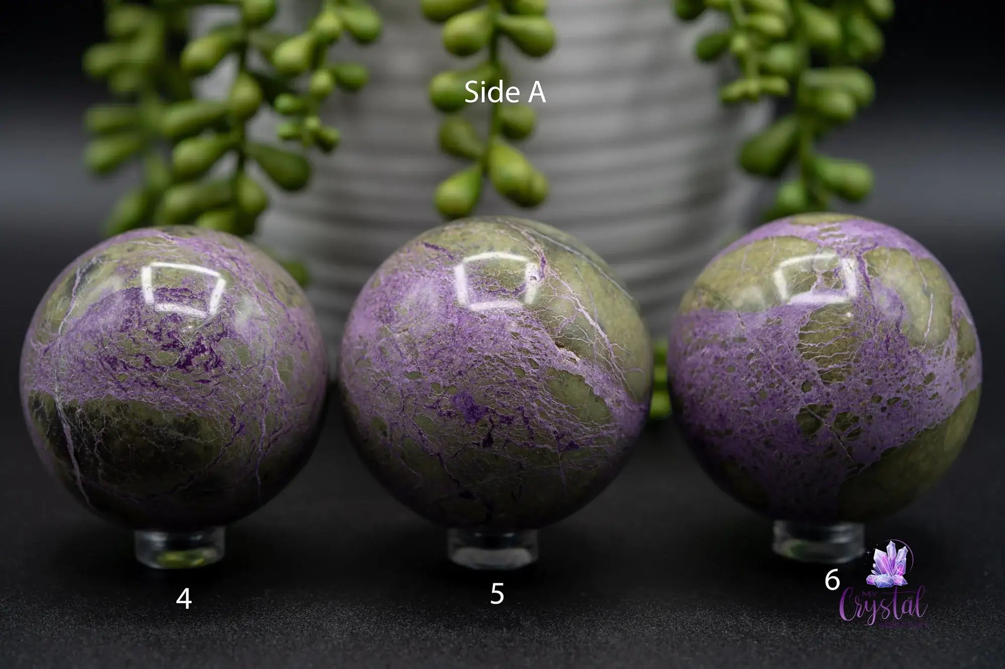 Stichtite | Atlantasite Sphere - My Crystal Addiction