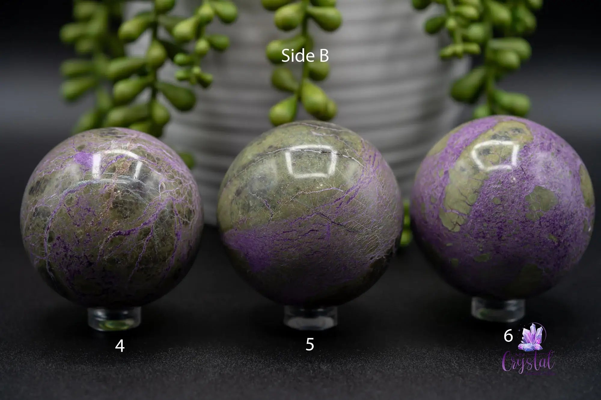 Stichtite | Atlantasite Sphere - My Crystal Addiction