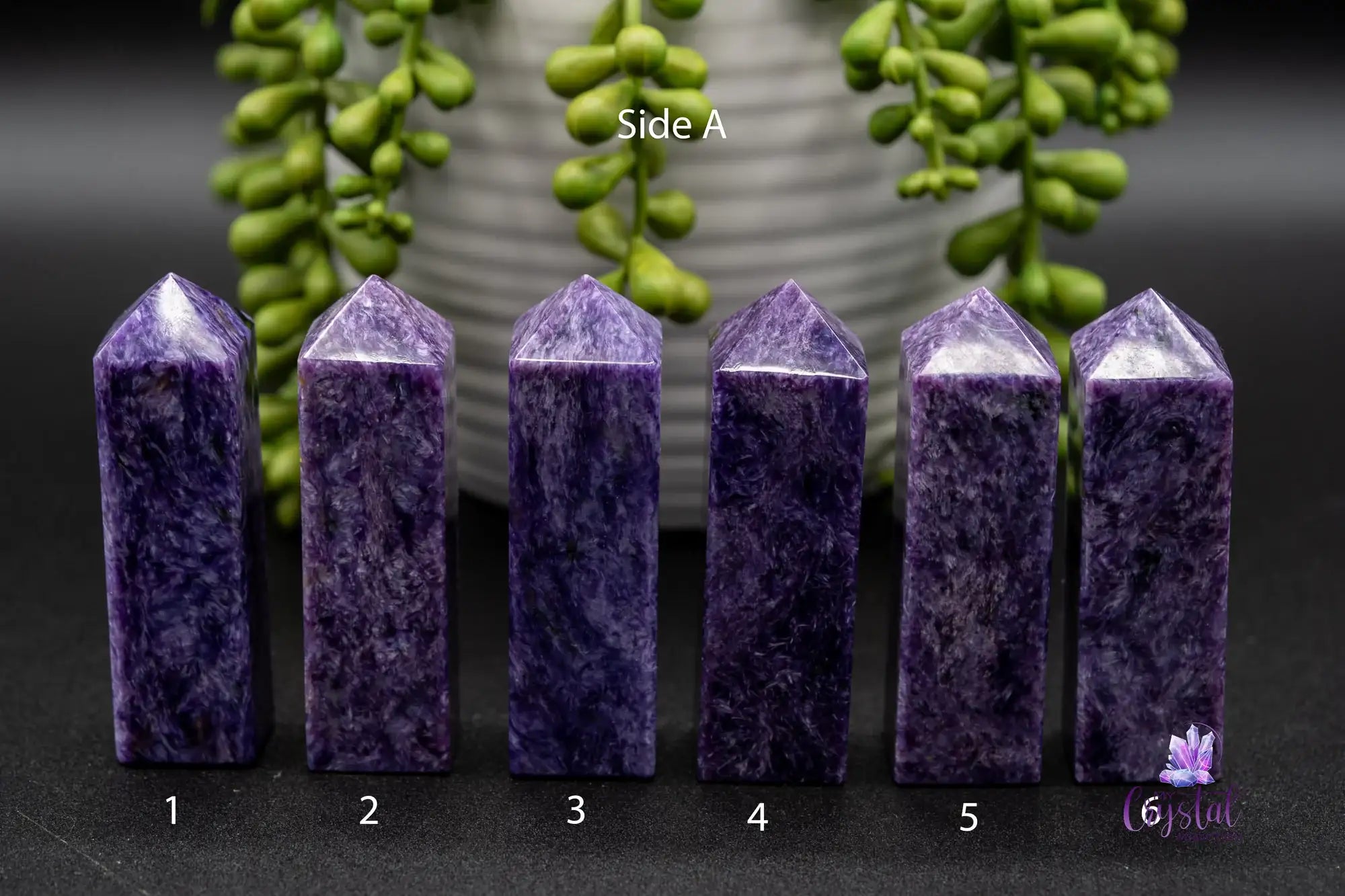 Charoite Tower 70mm-72mm - My Crystal Addiction