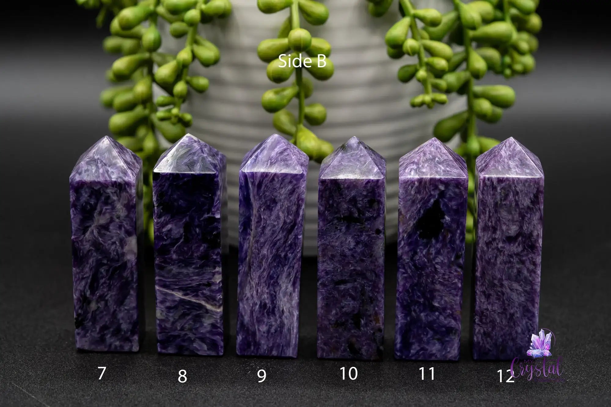 Charoite Tower 70mm-72mm - My Crystal Addiction