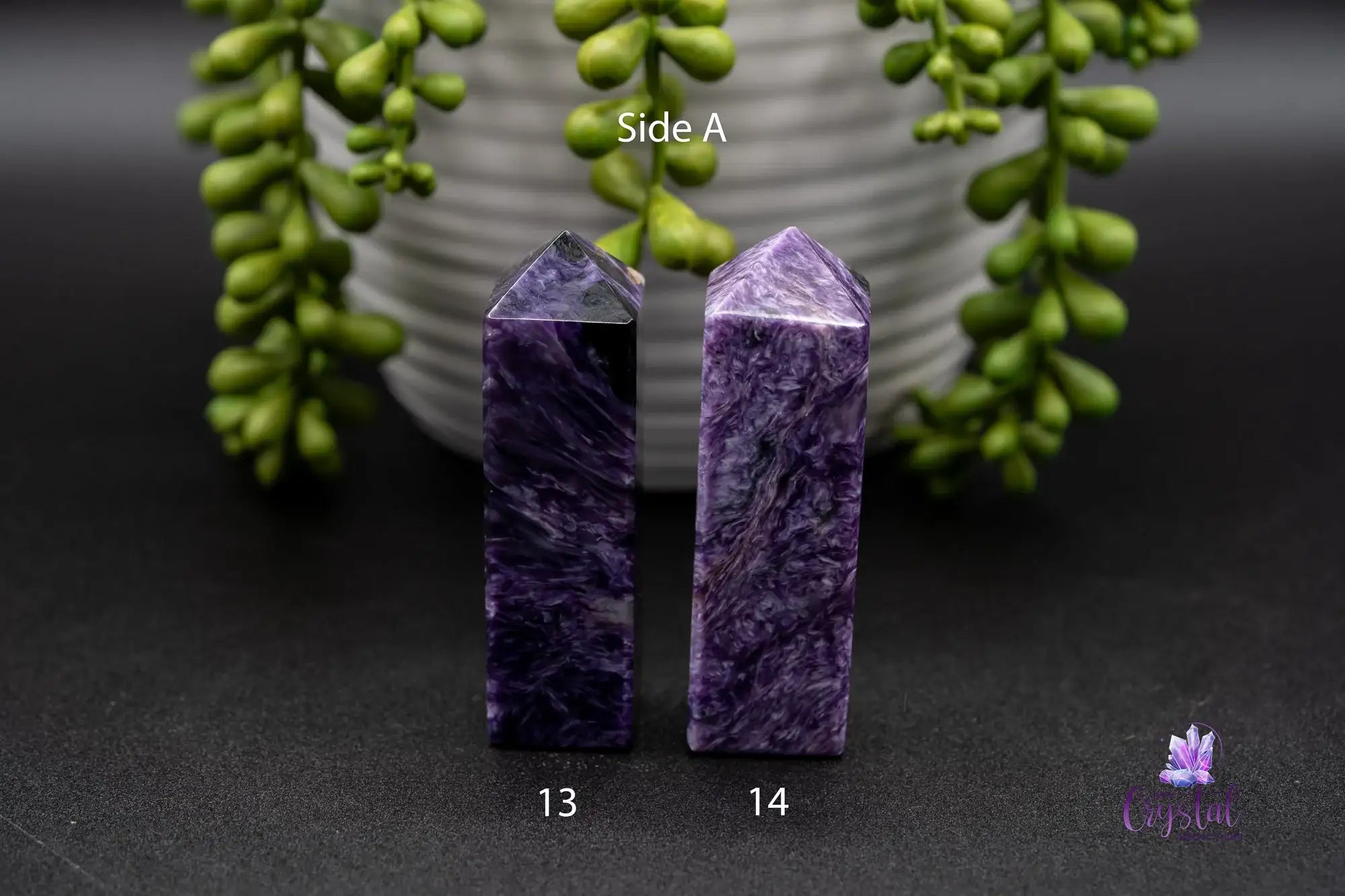 Charoite Tower 70mm-72mm - My Crystal Addiction