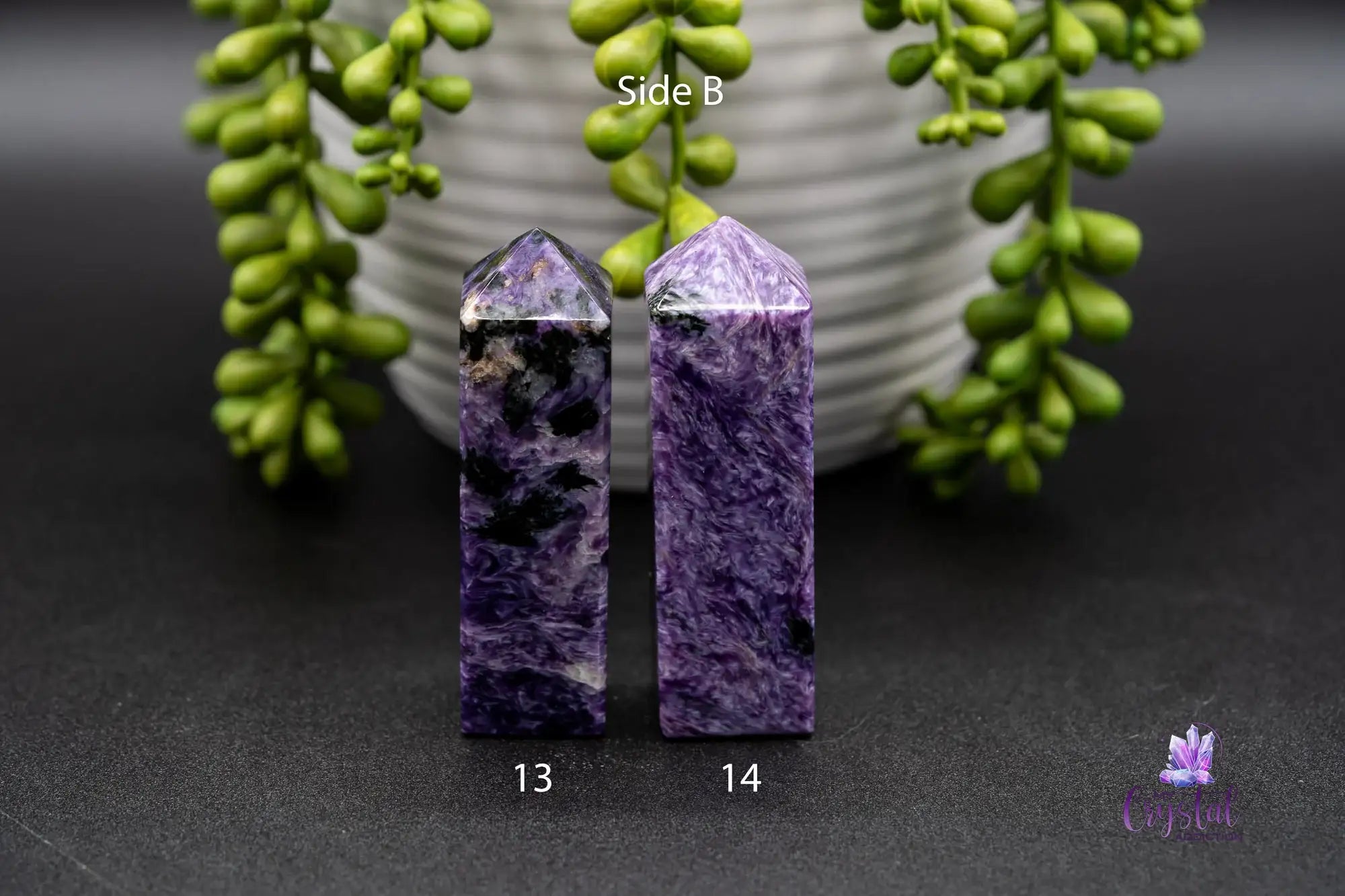 Charoite Tower 70mm-72mm - My Crystal Addiction