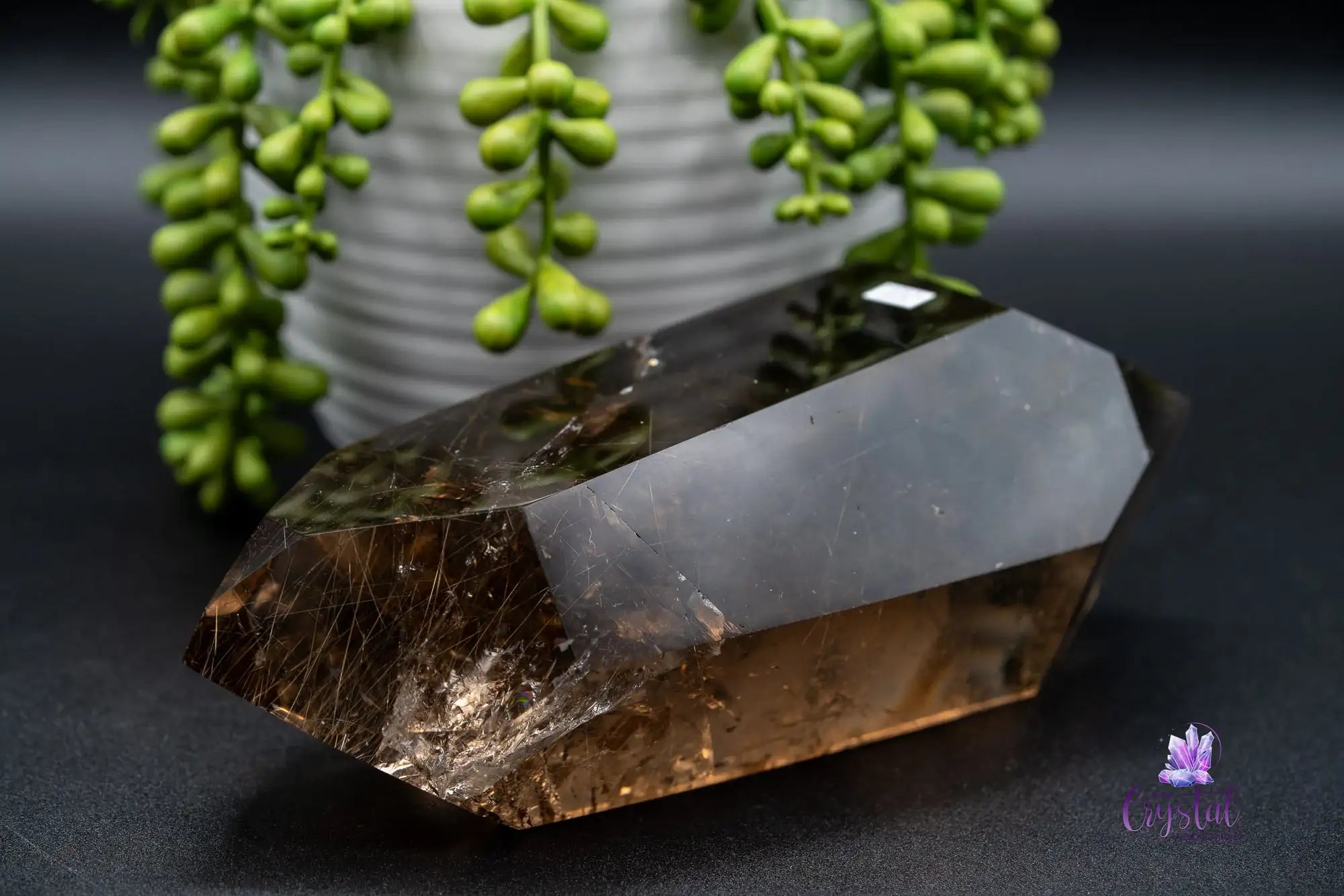 High Quality Smoky Quartz Rutile Double Terminated 184mm - Brazil - My Crystal Addiction