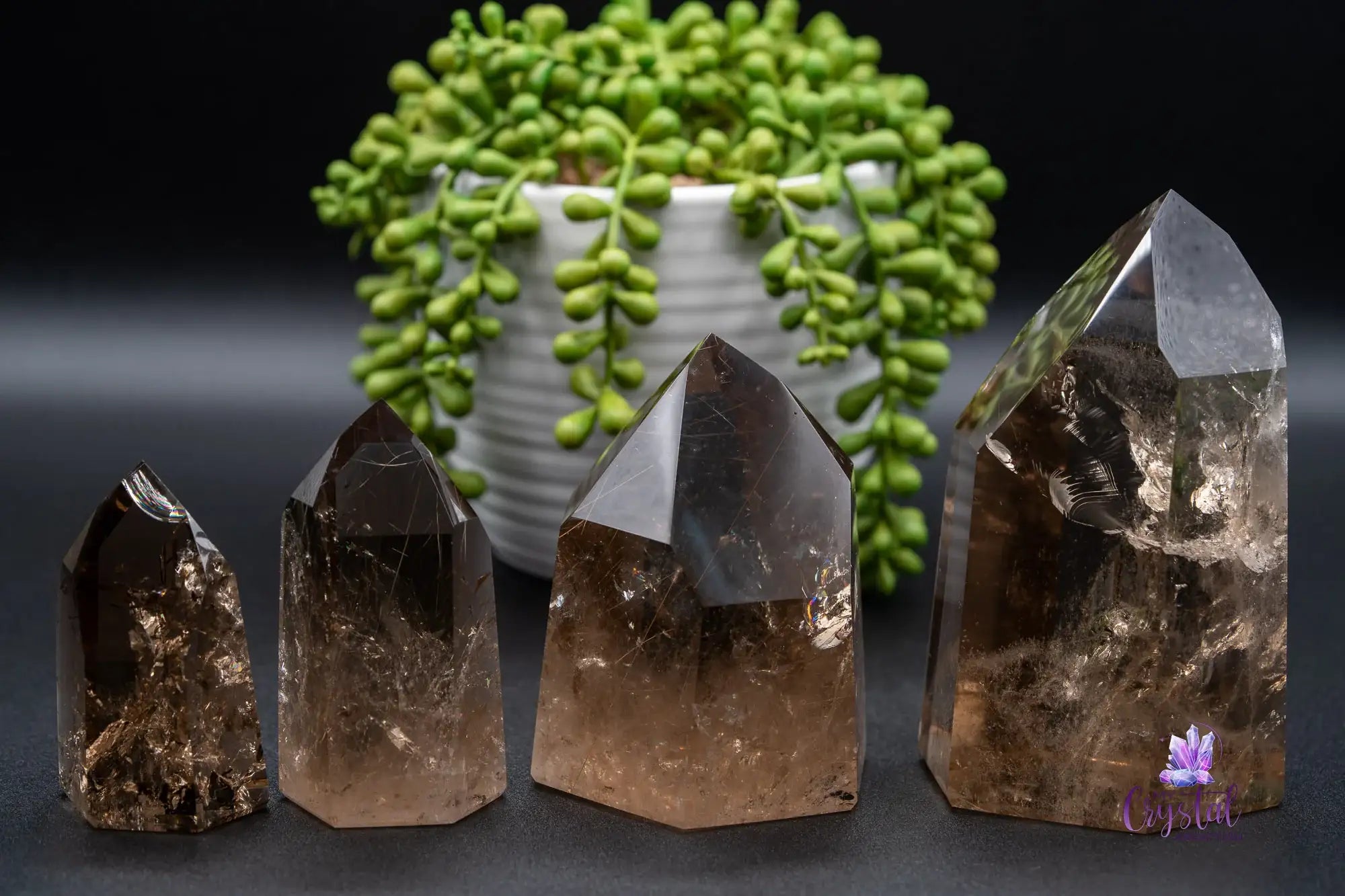 High Quality Smoky Quartz Tower Rainbows - Brazil - My Crystal Addiction