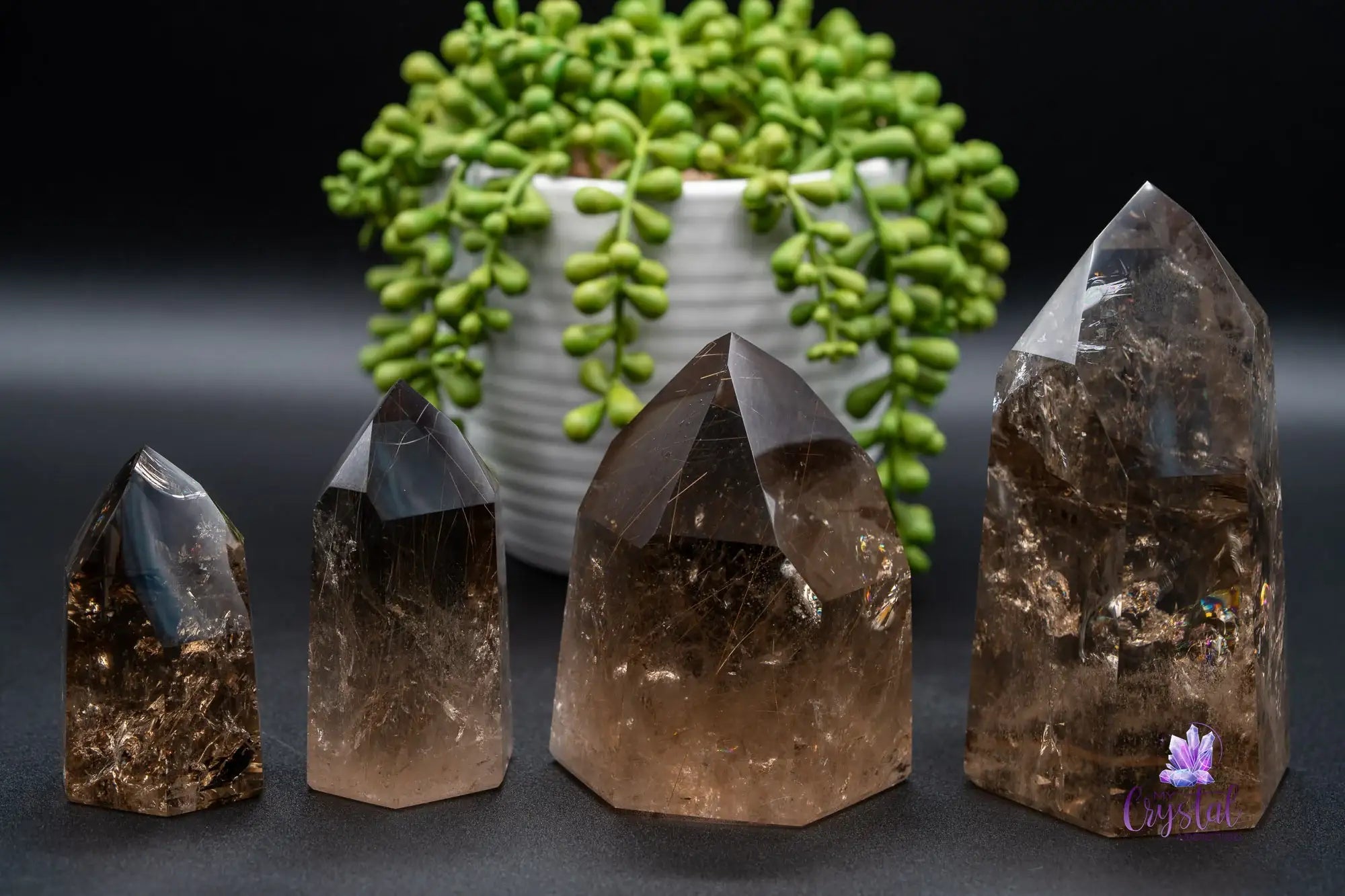 High Quality Smoky Quartz Tower Rainbows - Brazil - My Crystal Addiction