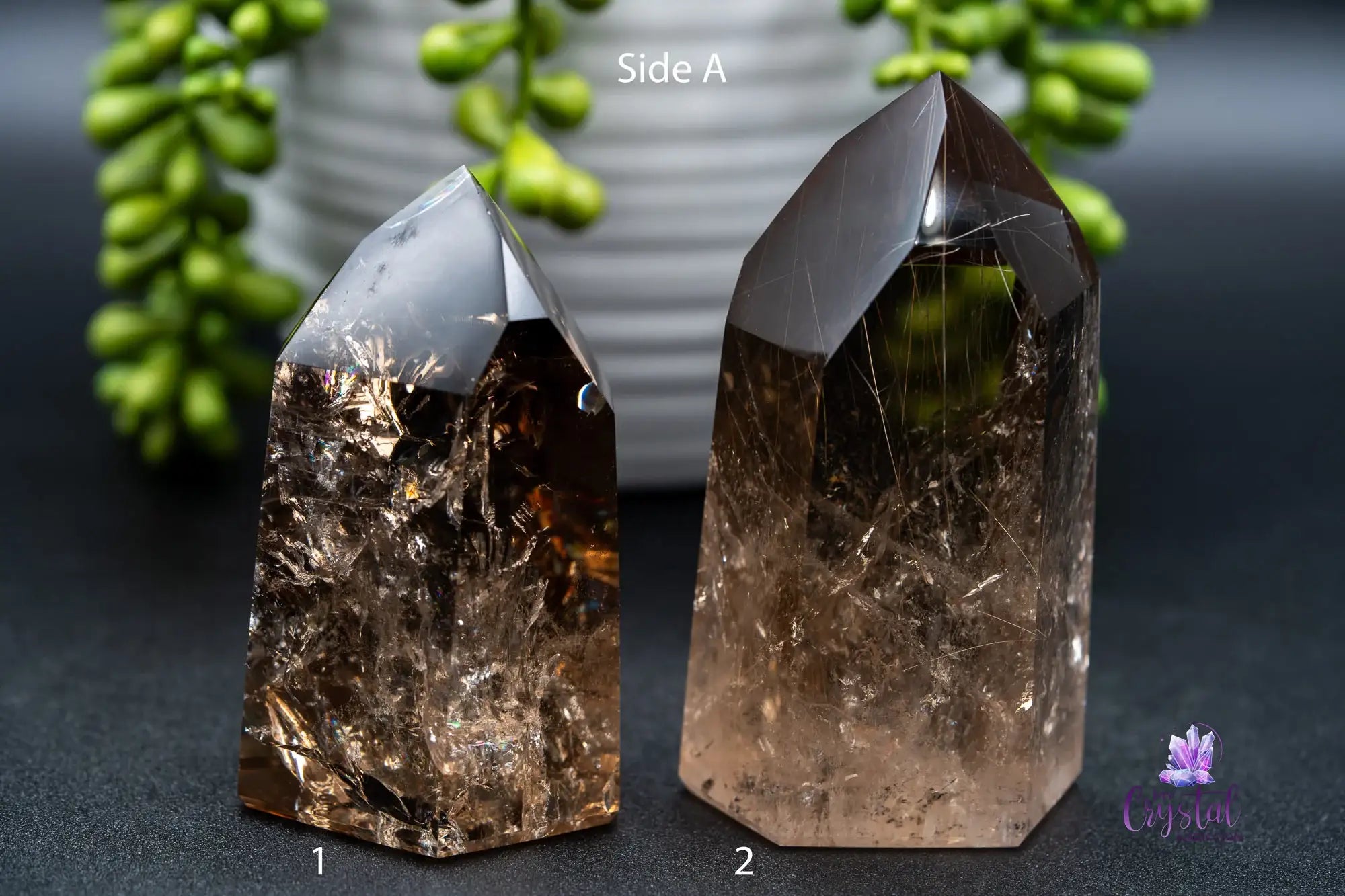 High Quality Smoky Quartz Tower Rainbows - Brazil - My Crystal Addiction