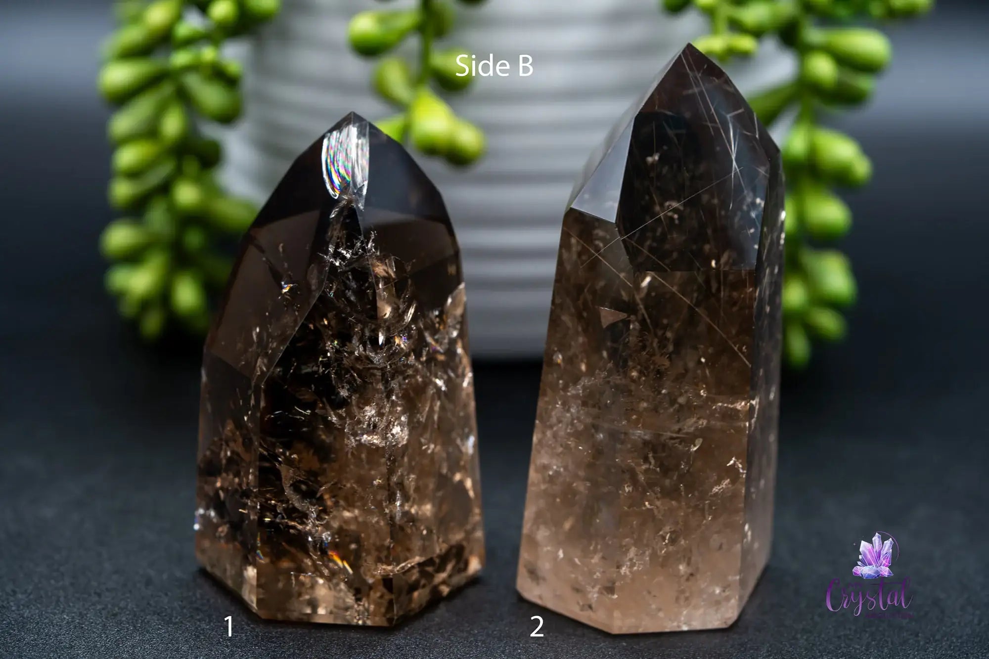 High Quality Smoky Quartz Tower Rainbows - Brazil - My Crystal Addiction