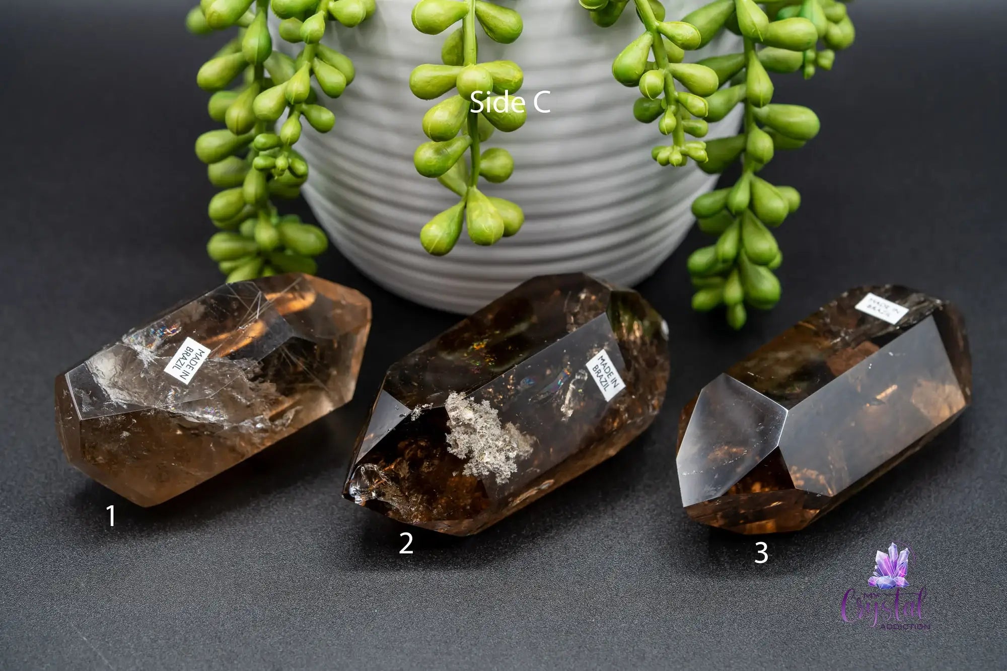 High Quality Smoky Quartz Double Terminated Rainbows - Brazil - My Crystal Addiction
