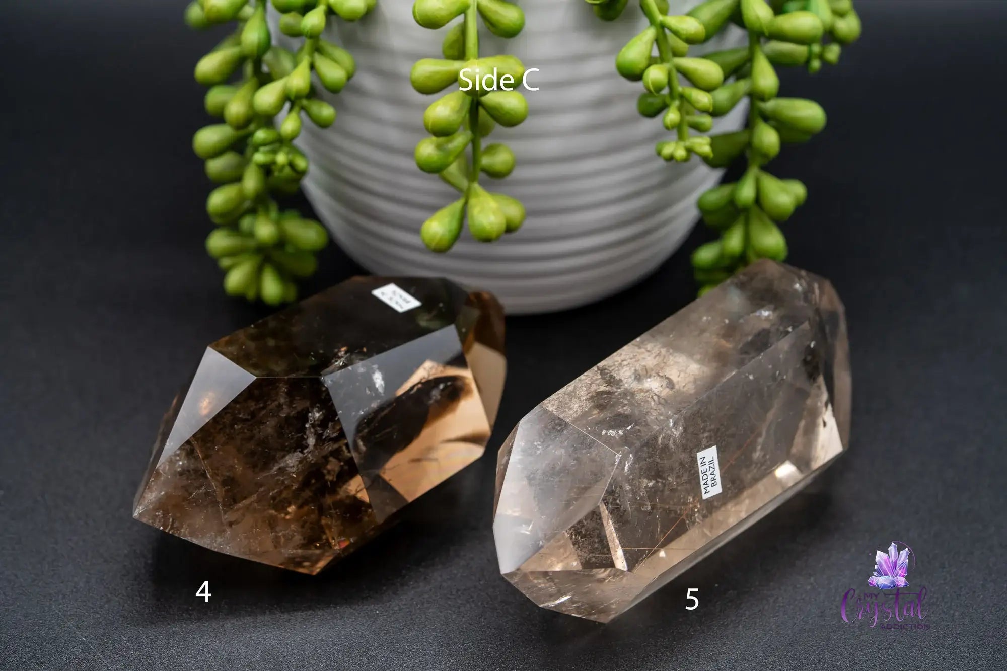 High Quality Smoky Quartz Double Terminated Rainbows - Brazil - My Crystal Addiction