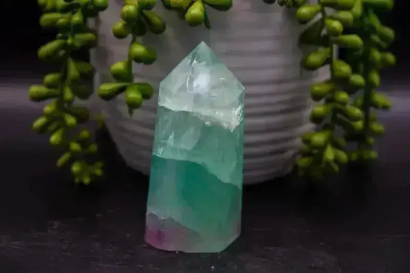 Fluorite Tower - Watermelon 3.5" - My Crystal Addiction