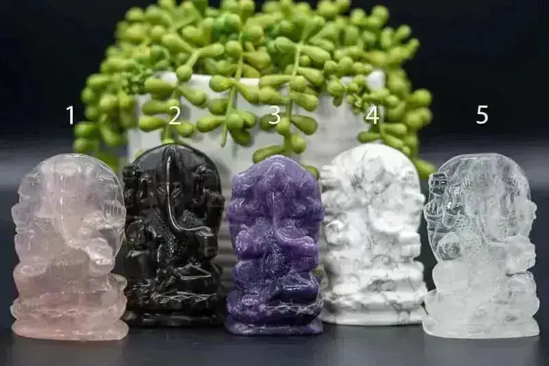 Ganesha Crystal Carving 3" - My Crystal Addiction