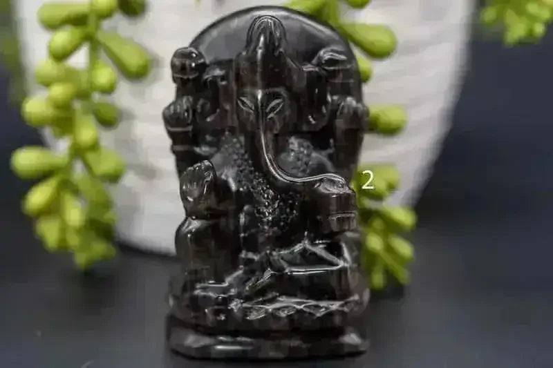Ganesha Crystal Carving 3" - My Crystal Addiction