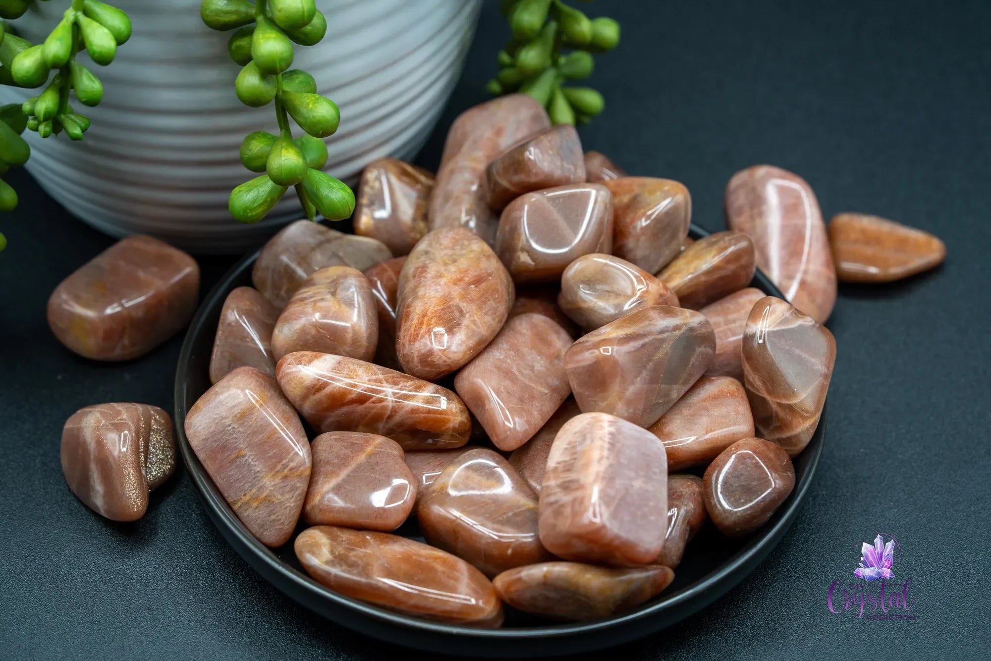 Golden Feldspar Tumble - My Crystal Addiction