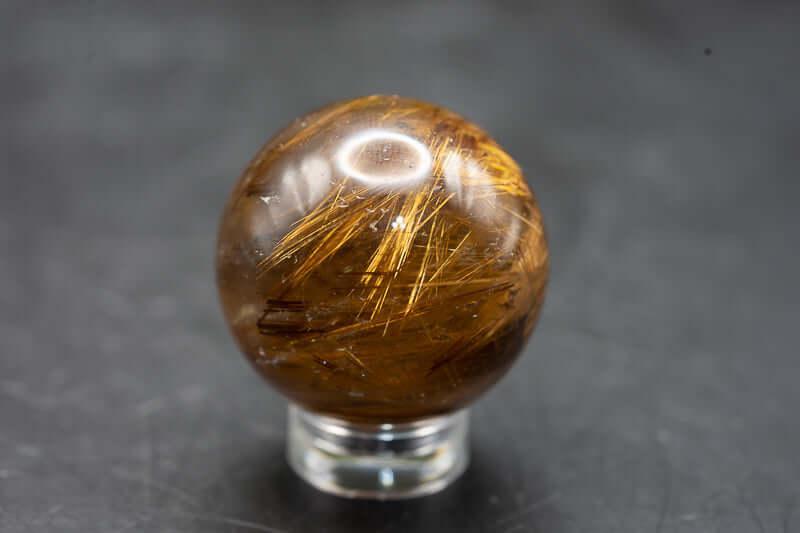 Golden Rutile Sphere - My Crystal Addiction