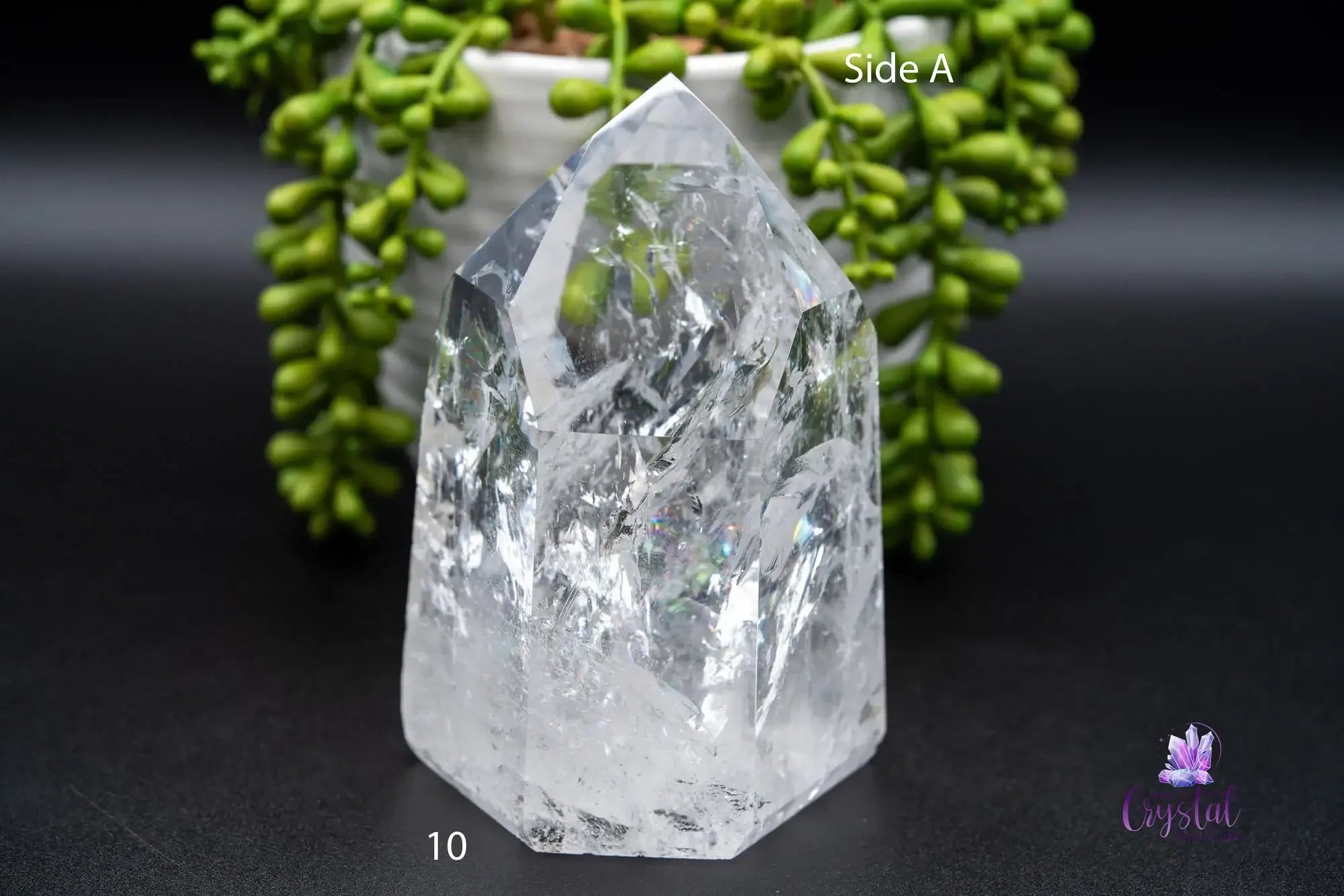 High Quality Semi Polished Lemurian Quartz Tower From Brazil - 51mm-124mm - My Crystal Addiction
