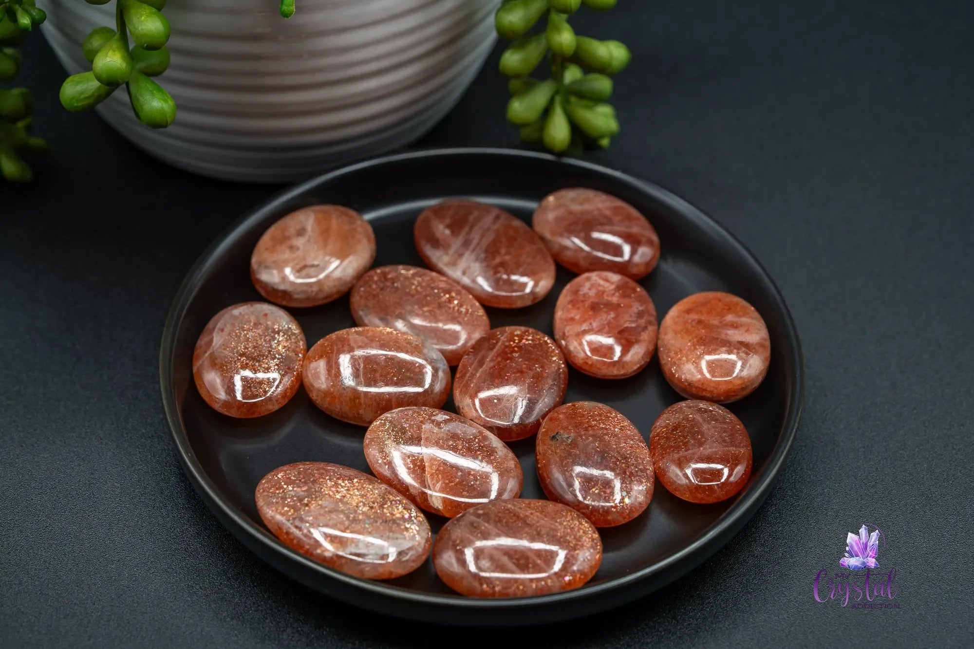 High Quality Sunstone Mini Palm Stone - My Crystal Addiction