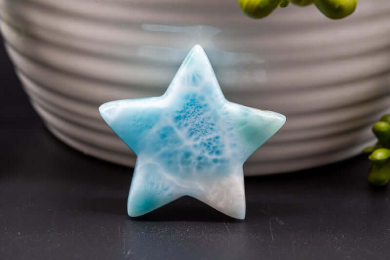 Larimar Star Carving 1.5" - My Crystal Addiction