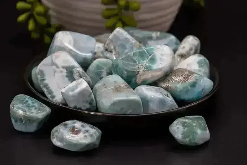 Larimar Tumble - Throat Chakra - My Crystal Addiction