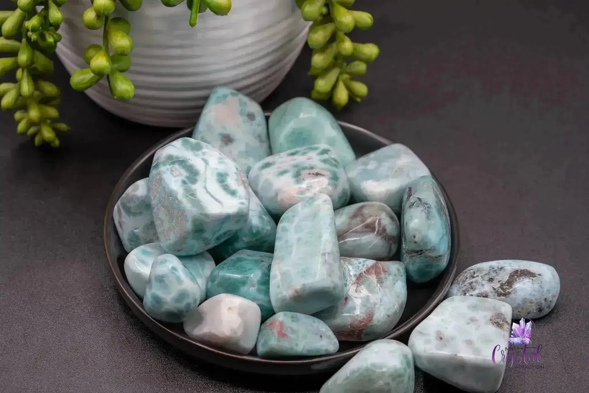Larimar Tumble - Throat Chakra - My Crystal Addiction