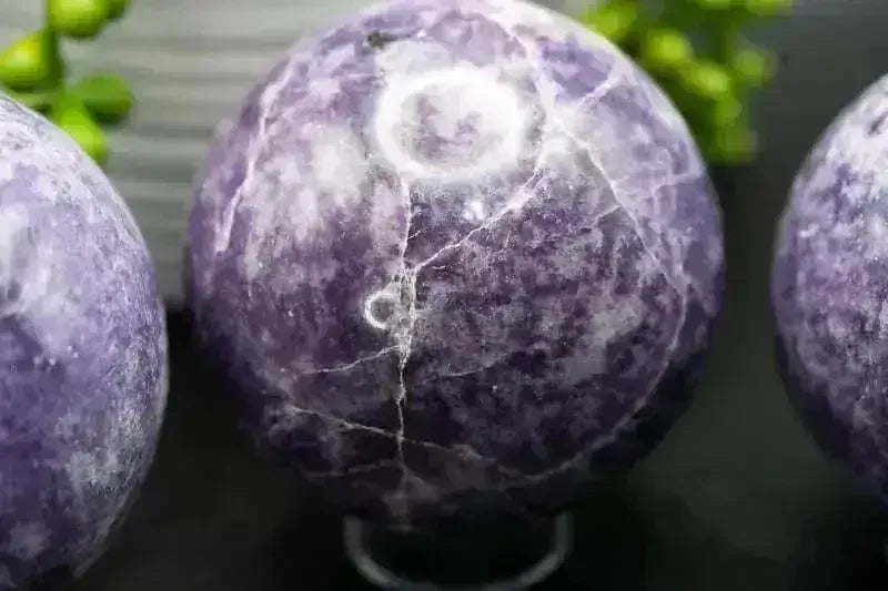 Lepidolite Sphere - Third Eye Chakra - My Crystal Addiction